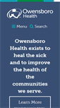 Mobile Screenshot of owensborohealth.org